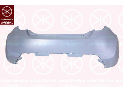 Bumper, Rear, Smooth, black, not for vehicle equipment line/variant: LTZ,SPORT