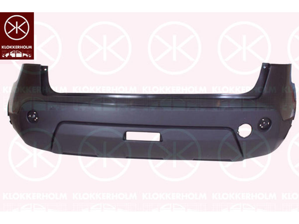 Bumper, Rear, Grained, Trim Level: IKKE TIL Q+2