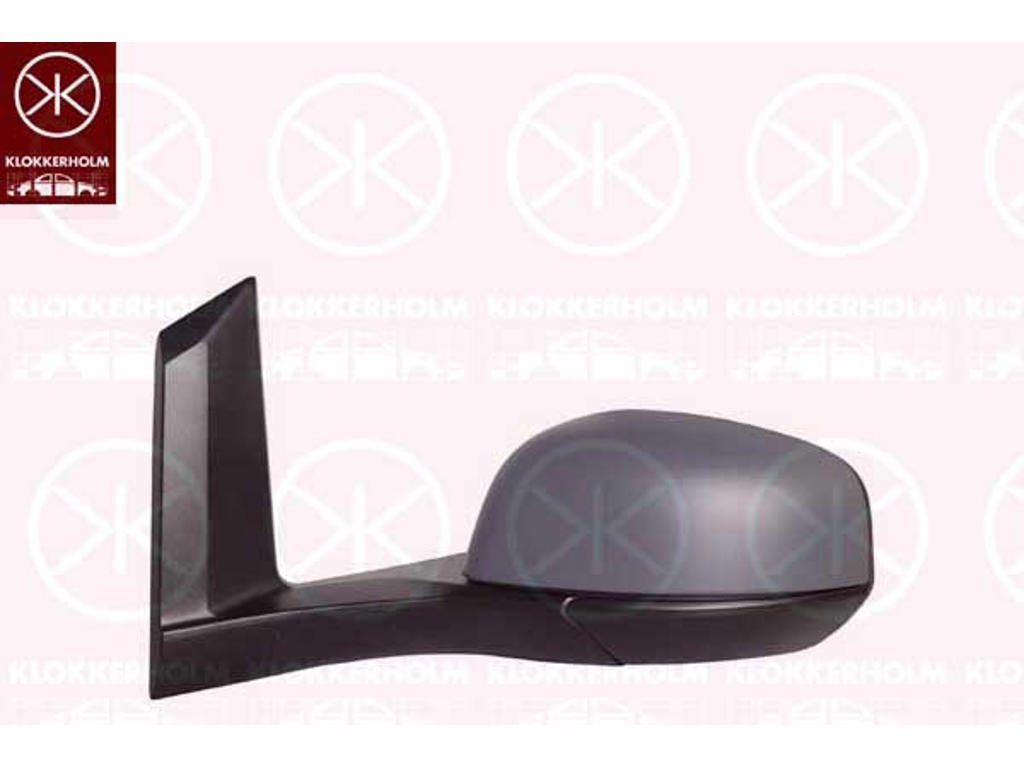 Exterior Mirror, Control: cable pull, Left, w/primer, Aspherical