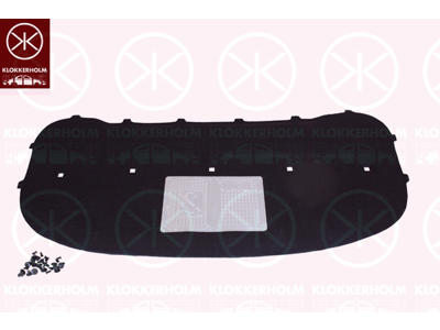 Engine Compartment Noise Insulation, Centre Section, Fitting Position: Bonnet