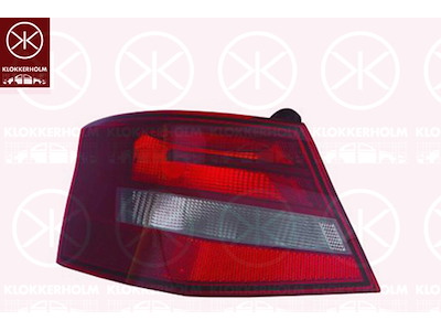 Tail Light Assembly, 3-drs, Left, Outer section, with bulb holder