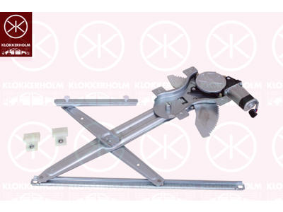 Window Regulator, with electric motor, without comfort function, Electric, Right Front, Number of pins: 2