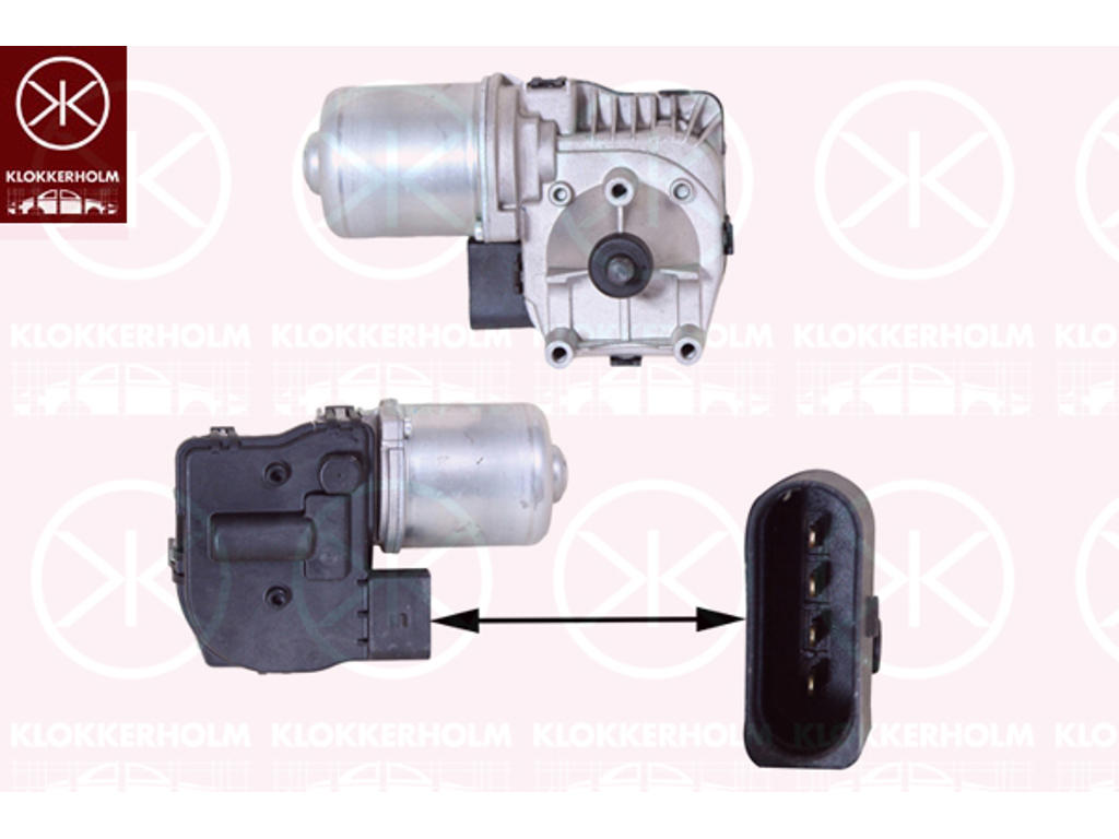 Wischermotor, vorne, Bosch-Type, für Linkslenker, Spannung [V]: 12