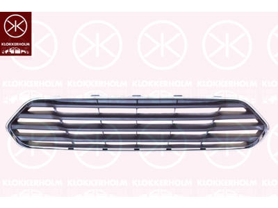 Radiator Grille, Front, chrome/black