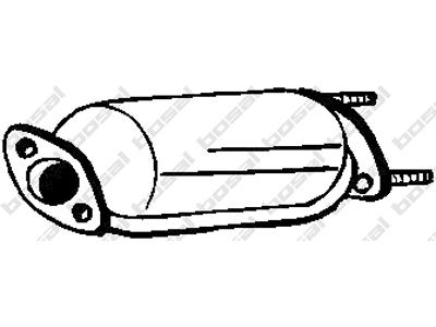 Catalytic Converter, with mounting parts, Emission Standard: Euro 1, Emission Standard: Euro 2