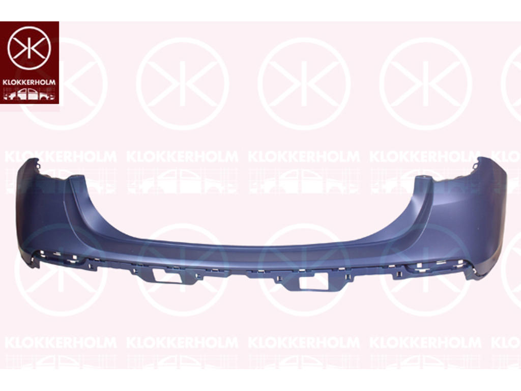 Bumper, w/primer, Rear, Upper section