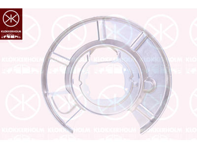 Bromssköld, Bakaxel vänster, förzinkad, för bromsskivediameter [mm]: 320, Diameter 1/diameter 2 [mm]: 370/105