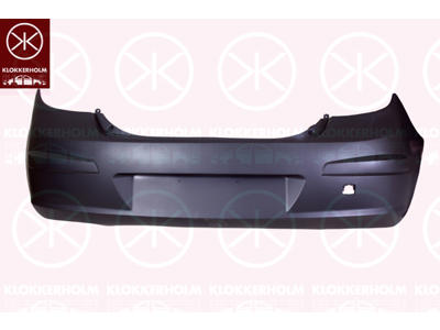 Bumper, Vehicle Production Country: Republic of Korea (South Korea), Rear, without hole(s) for park distance control, w/primer