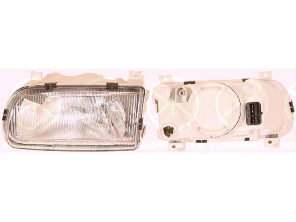 Headlight, H4, for vehicles with headlight levelling, Hella, Left, Illuminance [lx]: 17.5