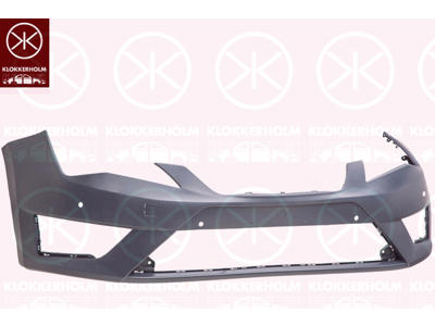 Bumper, w/primer, with hole(s) for park assist (parallel parking), Front, with hole(s) for fog lights, Trim Level: FR