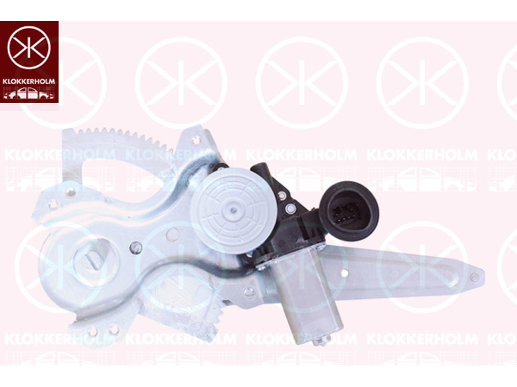 Window Regulator, with electric motor, without comfort function, Electric, Left Rear, Number of pins: 6