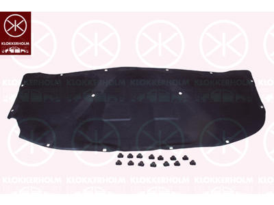 Engine Compartment Noise Insulation, Centre Section, Fitting Position: Bonnet