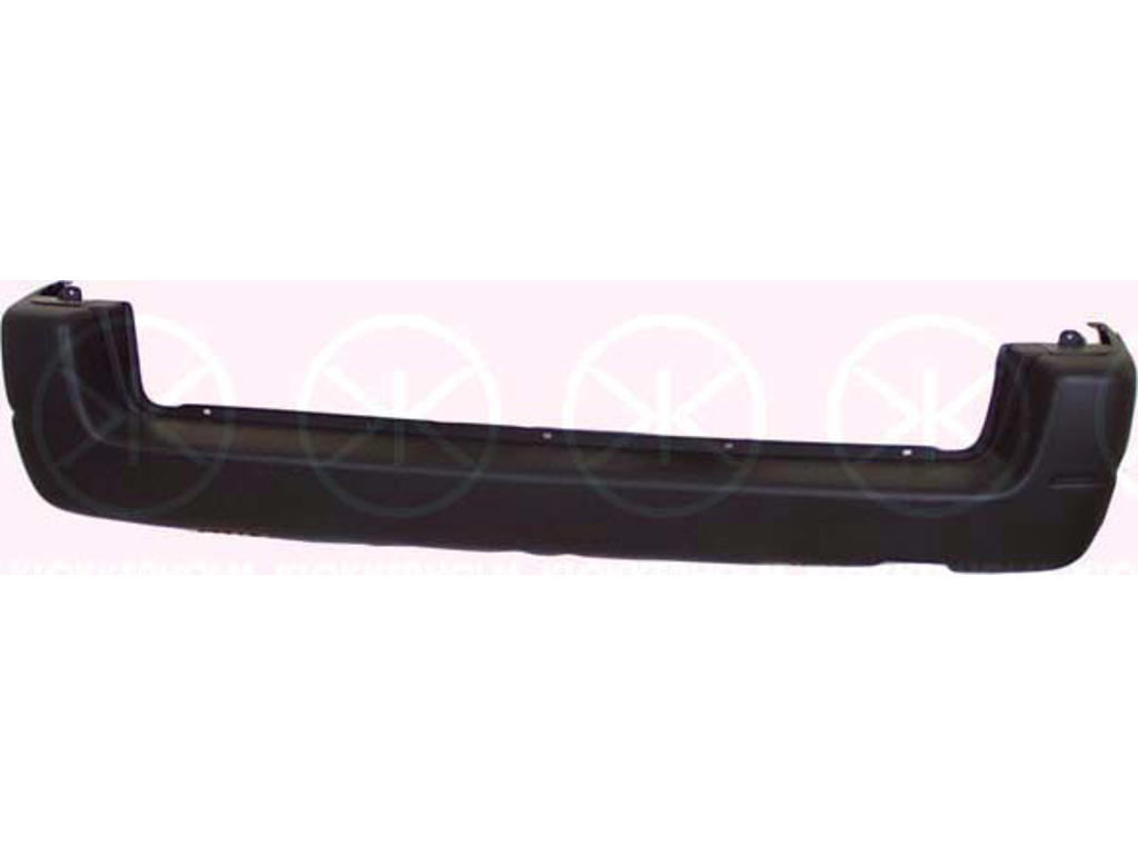 Bumper, Rear, black