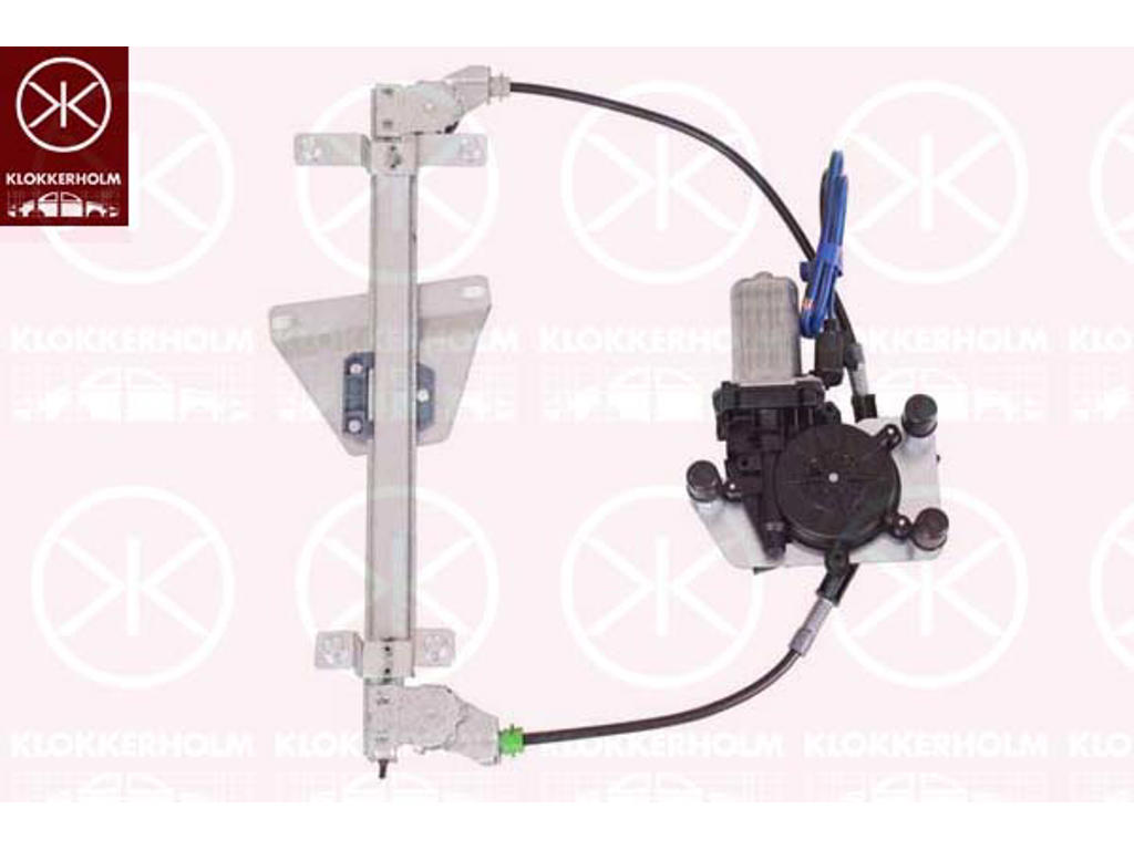 Window Regulator, with electric motor, without comfort function, Electric, Right Rear