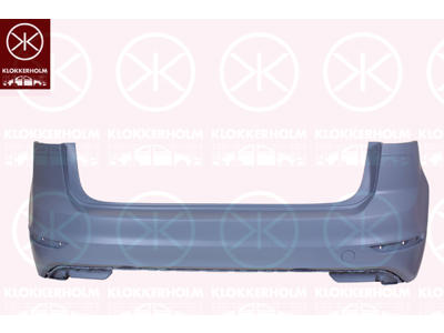 Bumper, w/primer, Rear, Vehicle Equipment Line/Variant: Facelift
