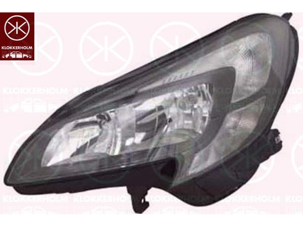 Headlight, Right, H7/H7, with daytime running light, with motor for headlamp levelling, Hella