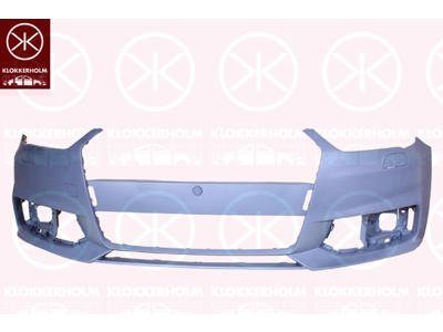 Bumper, w/primer, Front, with hole(s) for washer nozzle