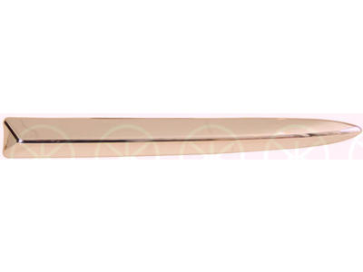 Trim/Protection Strip, bumper, chrome, Left Front, Upper section