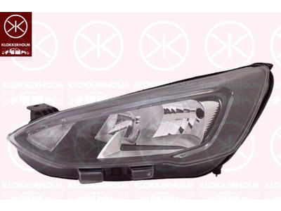 Esituli, H7/H1, paremal, päevatulega (LED), Optiline mulje: must, koos LWR paigaldusmootoriga