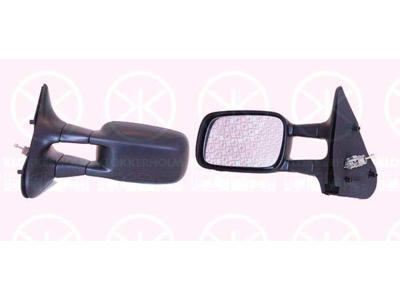 Exterior Mirror, Control: cable pull, Aspherical, Left