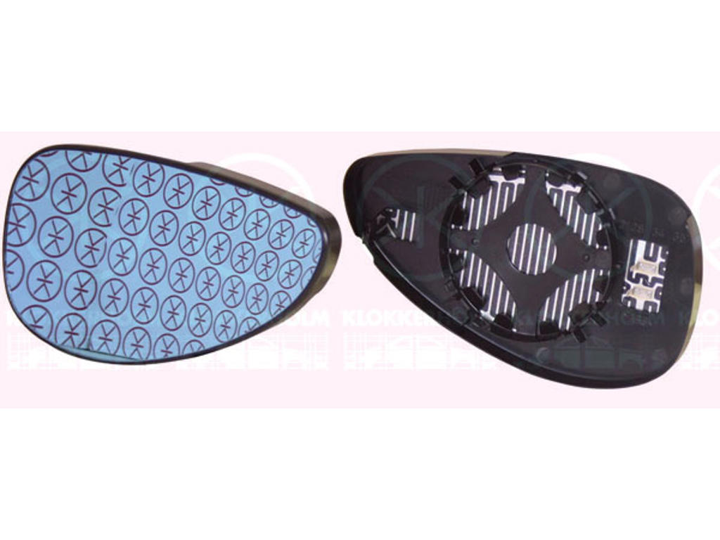 Mirror Glass, exterior mirror, Blue-tinted, Convex, Heatable, Left