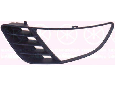 Ritilä, musta, Eteen, vasen, reikä/reiät sumuvaloille, Uloin osa