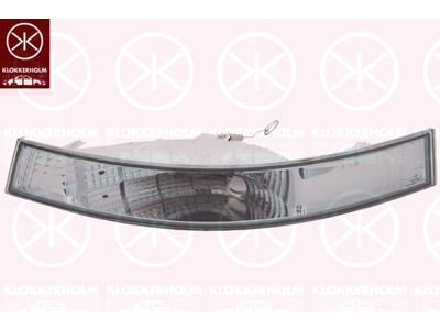 Direction Indicator, without bulb holder, white, Left