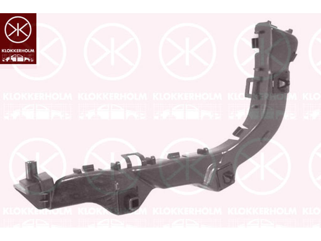 Mounting Bracket, bumper, Plastic, Left Rear