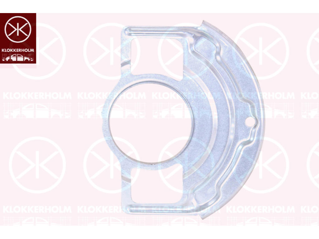 Splash Guard, brake disc, Front Axle, Zinc-coated