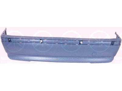 Bumper, w/primer, Rear, with holes/bracket for broad trim strips