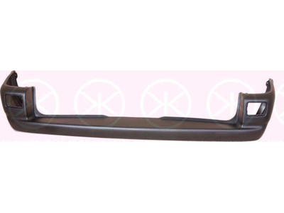 Bumper, Rear, Smooth, black