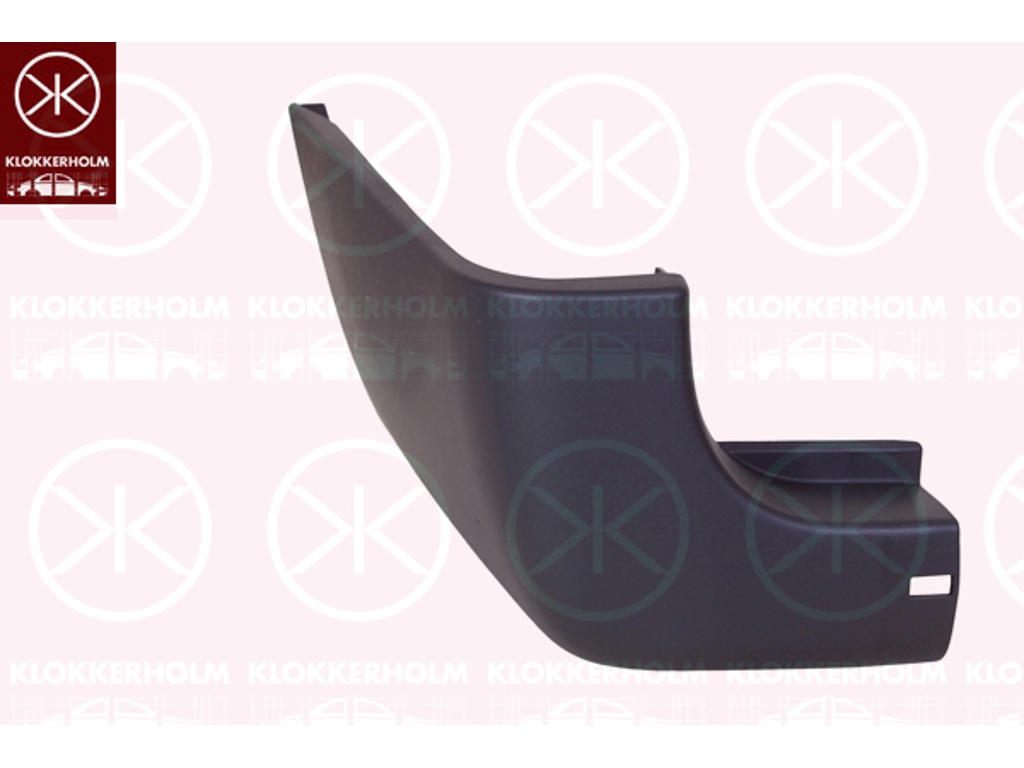 Bumper, dark grey, Right Rear