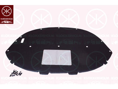 Engine Compartment Noise Insulation, Centre Section, Fitting Position: Bonnet