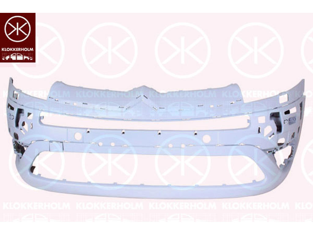 Bumper, w/primer, Front, with hole(s) for washer nozzle