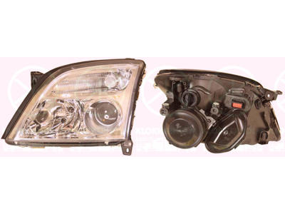 Headlight, H7/H7, for vehicles with headlight levelling, Hella, Left, Illuminance [lx]: 30