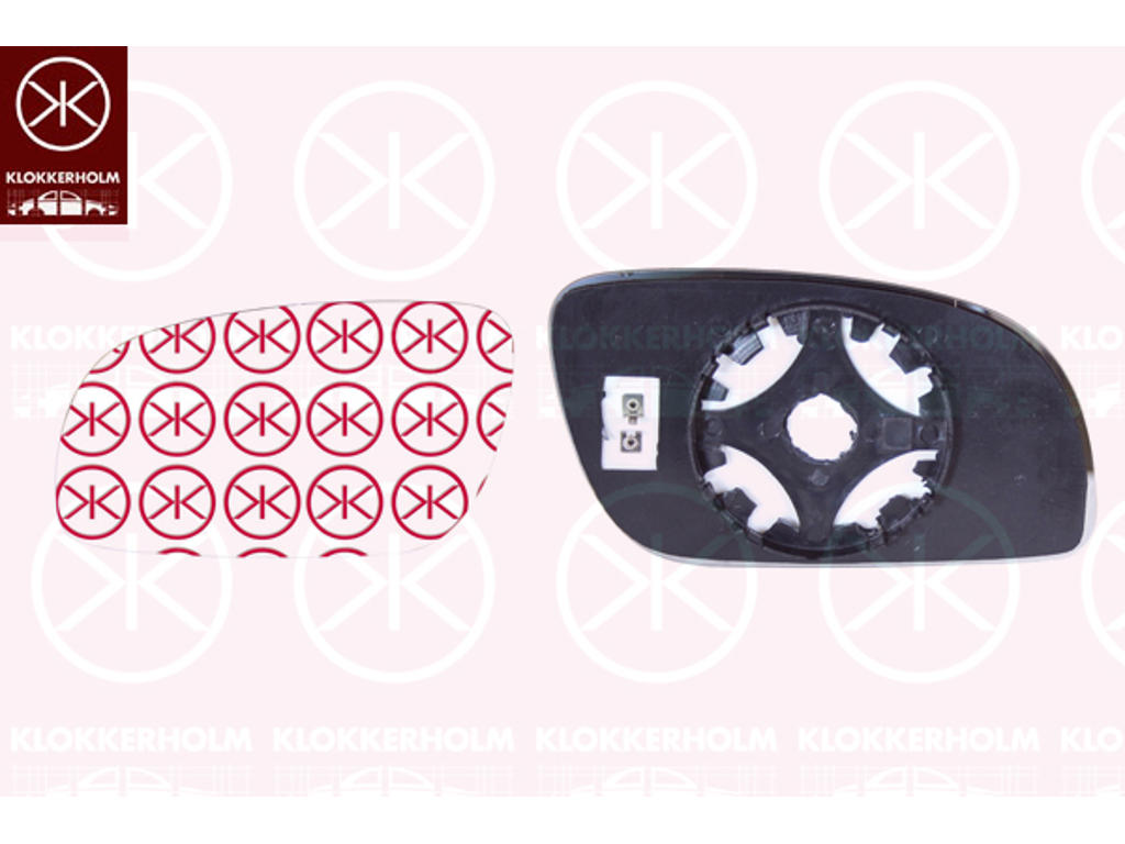 Зеркальное стекло, наружное зеркало, асферический, обогреваемый, слева