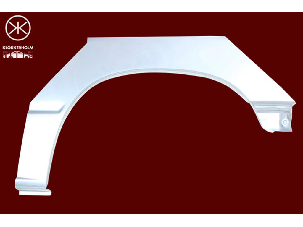 Sdovägg, 2-drs, hjulhuskant, Ekonomiplåt, till höger bak