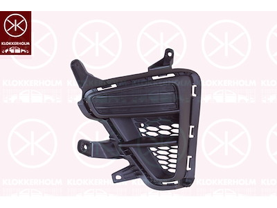 Ventilation Grille, bumper, black, Right Front