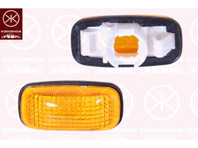 Direction Indicator, yellow, lateral installation
