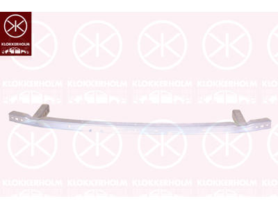Support, bumper, for vehicles with distance regulating cruise control, Aluminium, Front, Lower Section