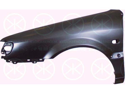 Lokasuoja, Eteen, vasen, Aukko vilkkuvaloille