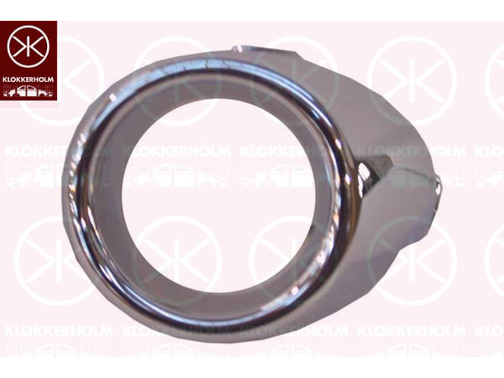 Housing, front fog light, chrome, Left Front