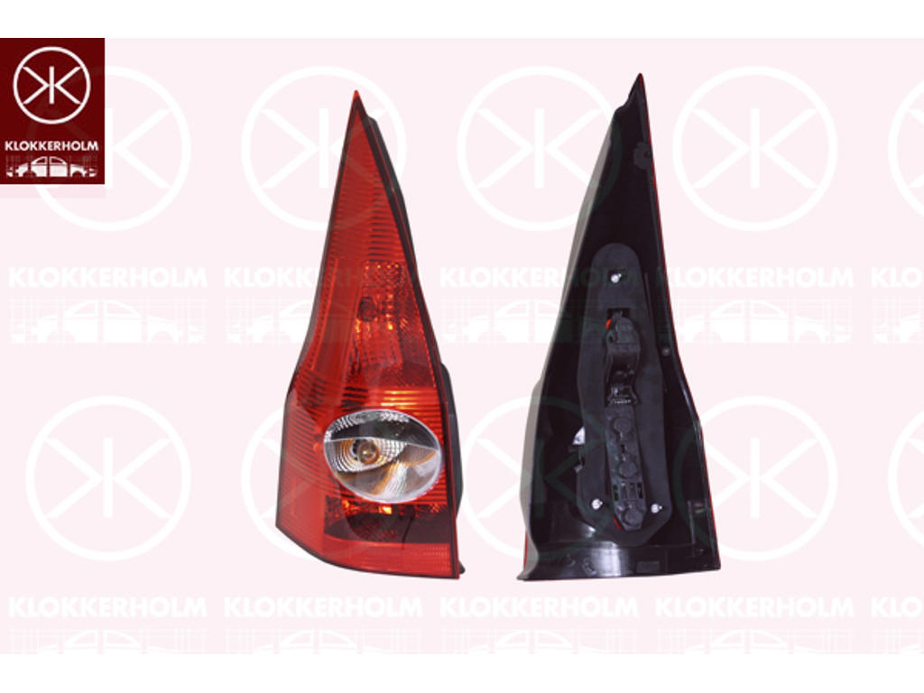Tail Light Assembly, with bulb holder, Left, Hella