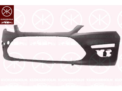 Bumper, Front, for vehicles with daytime running light (LED), for vehicles with headlamp cleaning system, for vehicles without headlamp cleaning system, w/primer