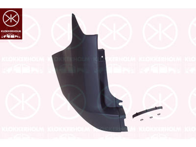 Bumper, for vehicles with tailgate, dark grey, Left Rear