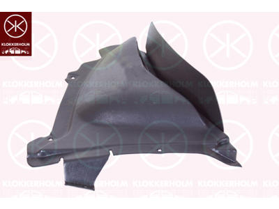 Liner, wheelhouse, Plastic, Left Front, Front Section, Lower Section