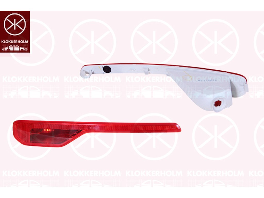 Rear Fog Light, with bulb holder, Right