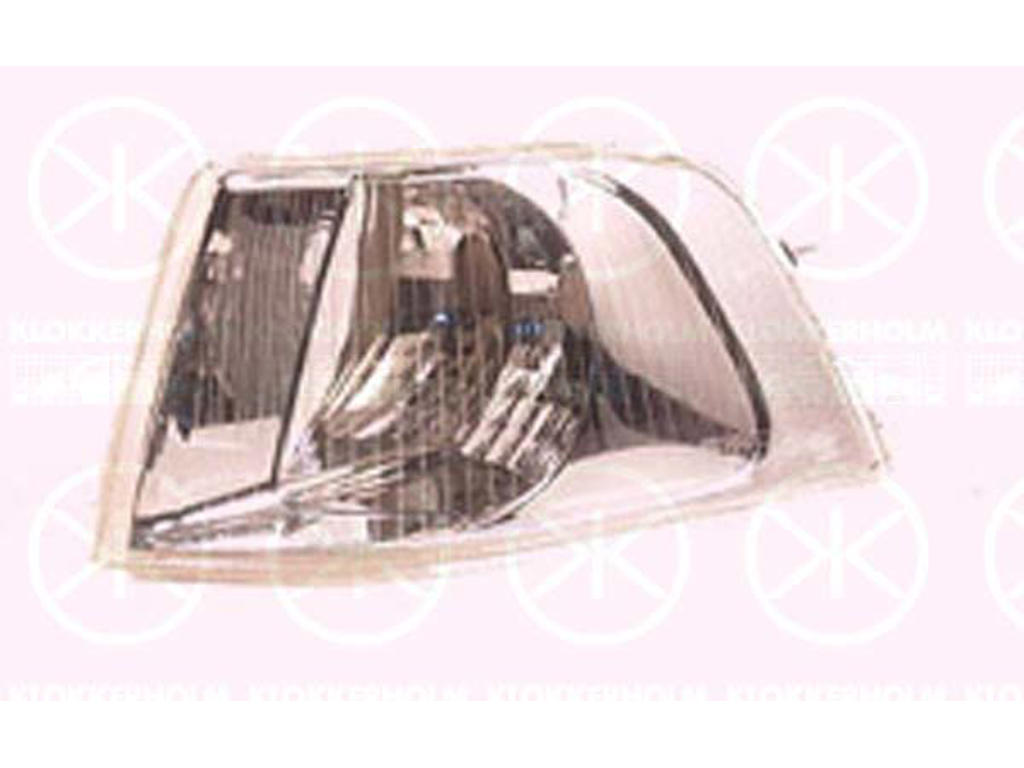 Direction Indicator, without bulb holder, Crystal clear, Left Front