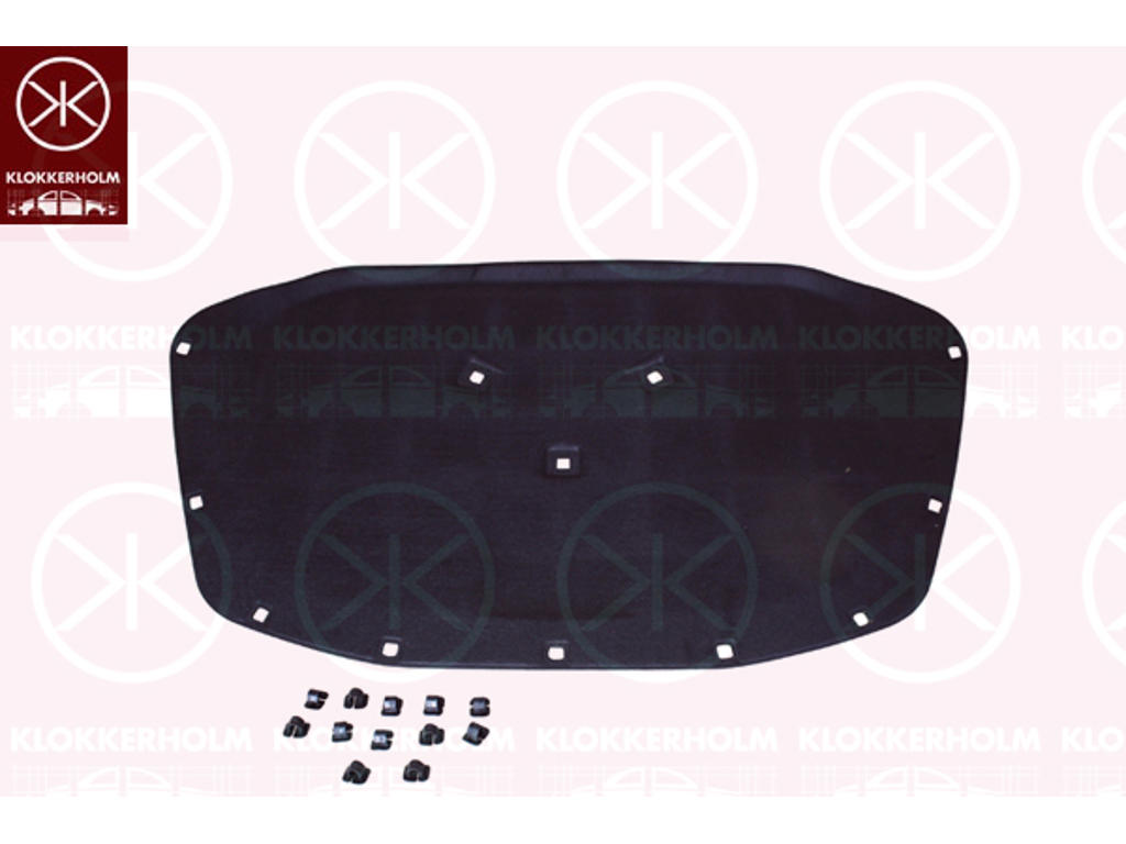 Engine Compartment Noise Insulation, Centre Section, Fitting Position: Bonnet