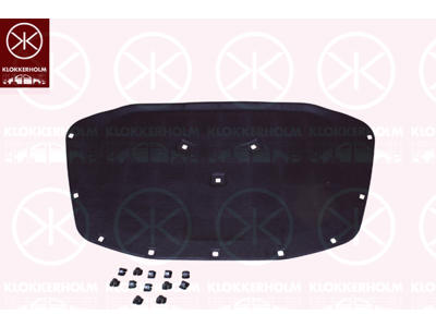 Engine Compartment Noise Insulation, Centre Section, Fitting Position: Bonnet